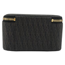 SAINT LAURENT Jewelry Case Accessory Case Canvas Brown Gold 344043 Auth am12314M-2