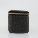 SAINT LAURENT Jewelry Case Accessory Case Canvas Brown Gold 344043 Auth am12314M-4