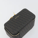 SAINT LAURENT Jewelry Case Accessory Case Canvas Brown Gold 344043 Auth am12314M-5