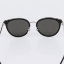 GUCCI Interlocking G Shelly Sunglasses Metal Black Silver Auth am12315M-9