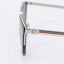 GUCCI Interlocking G Shelly Sunglasses Metal Black Silver Auth am12315M-6