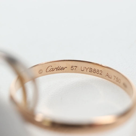 CARTIER Trinity Ring Au750 Gold Silver Auth am12316SM