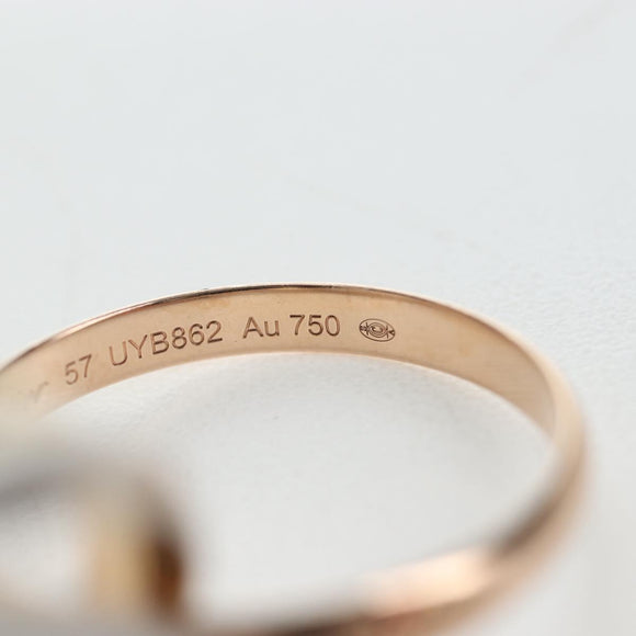 CARTIER Trinity Ring Au750 Gold Silver Auth am12316SM