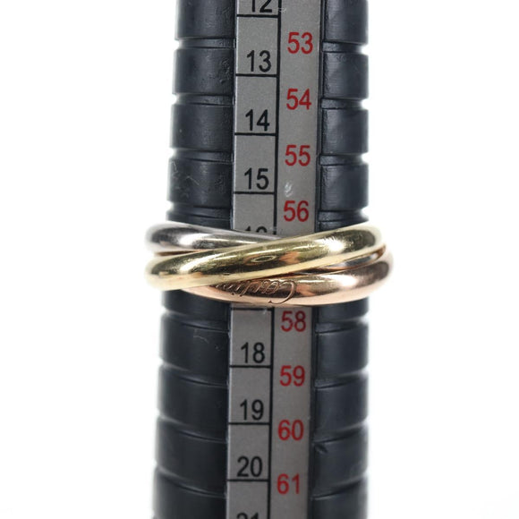 CARTIER Trinity Ring Au750 Gold Silver Auth am12316SM