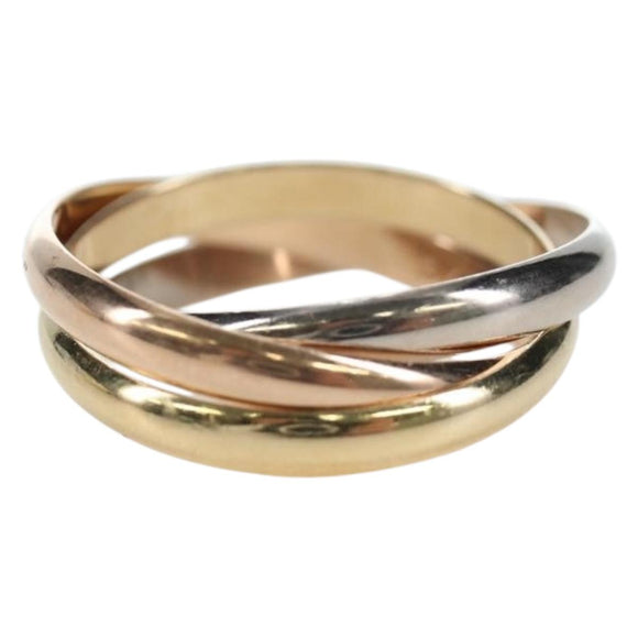 CARTIER Trinity Ring Au750 Gold Silver Auth am12316SM