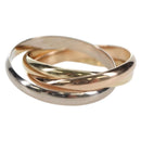 CARTIER Trinity Ring Au750 Gold Silver Auth am12316SM-3