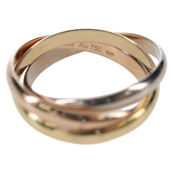 CARTIER Trinity Ring Au750 Gold Silver Auth am12316SM