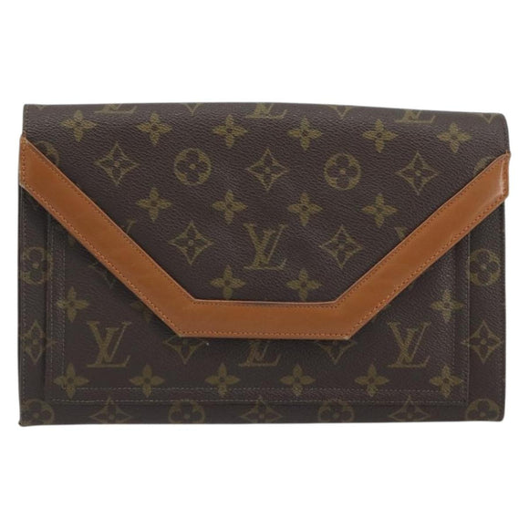 LOUIS VUITTON Monogram Envelope Clutch Bag USA limited LV Auth am12317A
