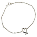 TIFFANY&Co. Loving Heart Bracelet Ag925 Silver Auth am12320M-1