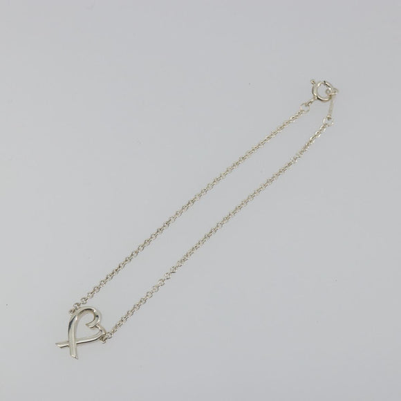 TIFFANY&Co. Loving Heart Bracelet Ag925 Silver Auth am12320M