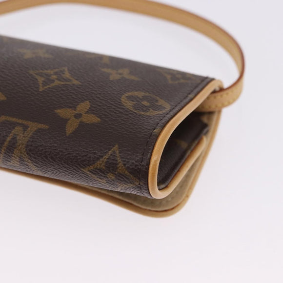 LOUIS VUITTON Monogram Pochette Twin PM Shoulder Bag M51854 LV Auth am12323V