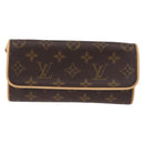 LOUIS VUITTON Monogram Pochette Twin PM Shoulder Bag M51854 LV Auth am12323V-13