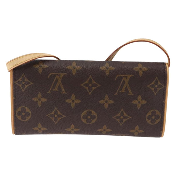 LOUIS VUITTON Monogram Pochette Twin PM Shoulder Bag M51854 LV Auth am12323V