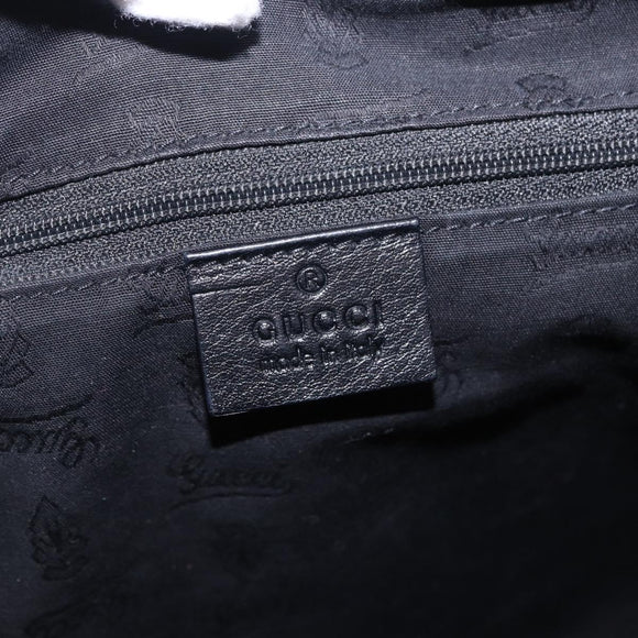 GUCCI GuccissimaGG Shoulder Bag Leather Black Gold Tone 233604 Auth am12324V