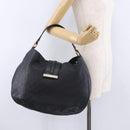 GUCCI GuccissimaGG Shoulder Bag Leather Black Gold Tone 233604 Auth am12324V-25