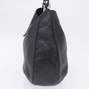 GUCCI GuccissimaGG Shoulder Bag Leather Black Gold Tone 233604 Auth am12324V-3