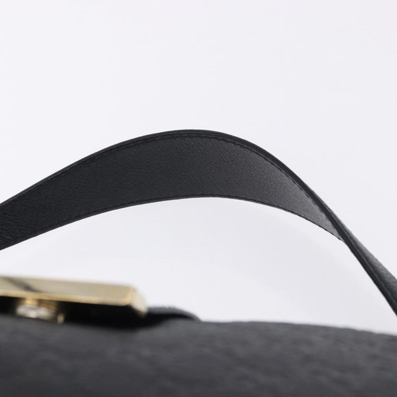 GUCCI GuccissimaGG Shoulder Bag Leather Black Gold Tone 233604 Auth am12324V