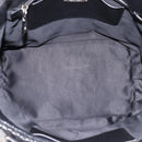 Miu Miu Matelasse Hand Bag Leather 2way Silver Black Auth am12329V-10