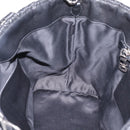 Miu Miu Matelasse Hand Bag Leather 2way Silver Black Auth am12329V-22