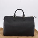 LOUIS VUITTON Epi Speedy 35 Hand Bag Noir Black M42992 LV Auth am12330V-12