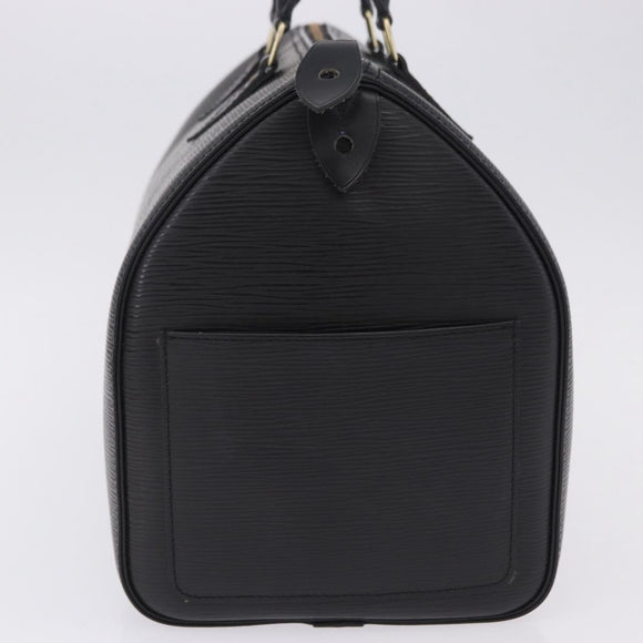 LOUIS VUITTON Epi Speedy 35 Hand Bag Noir Black M42992 LV Auth am12330V