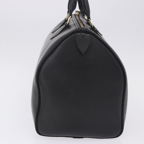 LOUIS VUITTON Epi Speedy 35 Hand Bag Noir Black M42992 LV Auth am12330V