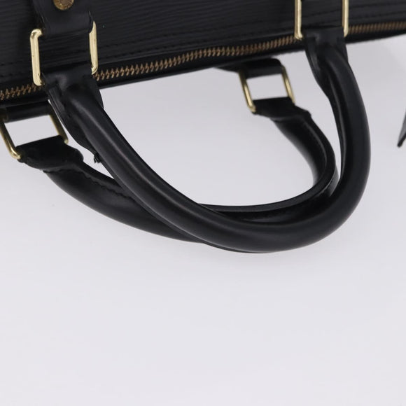 LOUIS VUITTON Epi Speedy 35 Hand Bag Noir Black M42992 LV Auth am12330V