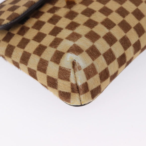 LOUIS VUITTON Damie Sovage Gazelle Harako leather Brown LV Auth am12331A