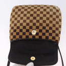 LOUIS VUITTON Damie Sovage Gazelle Harako leather Brown LV Auth am12331A-10