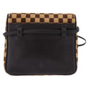 LOUIS VUITTON Damie Sovage Gazelle Harako leather Brown LV Auth am12331A-2