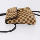 LOUIS VUITTON Damie Sovage Gazelle Harako leather Brown LV Auth am12331A-4