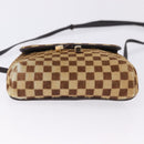 LOUIS VUITTON Damie Sovage Gazelle Harako leather Brown LV Auth am12331A-5