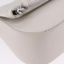 Maison Margiela Shoulder Bag Leather White Silver Auth am12334M-15