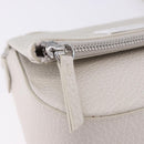 Maison Margiela Shoulder Bag Leather White Silver Auth am12334M-20