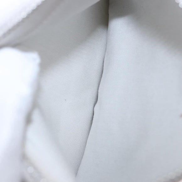 Maison Margiela Shoulder Bag Leather White Silver Auth am12334M