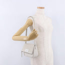 Maison Margiela Shoulder Bag Leather White Silver Auth am12334M-27