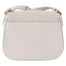 Maison Margiela Shoulder Bag Leather White Silver Auth am12334M-2