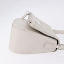 Maison Margiela Shoulder Bag Leather White Silver Auth am12334M-3