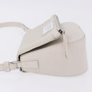 Maison Margiela Shoulder Bag Leather White Silver Auth am12334M-5