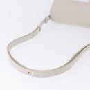 Maison Margiela Shoulder Bag Leather White Silver Auth am12334M-8