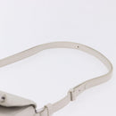 Maison Margiela Shoulder Bag Leather White Silver Auth am12334M-14