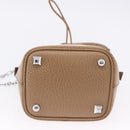 Maison Margiela Purse Chain Shoulder Bag Leather 2way Beige Silver Auth am12335M-5