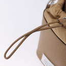 Maison Margiela Purse Chain Shoulder Bag Leather 2way Beige Silver Auth am12335M-20