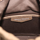 Maison Margiela Purse Chain Shoulder Bag Leather 2way Beige Silver Auth am12335M-21