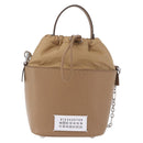 Maison Margiela Purse Chain Shoulder Bag Leather 2way Beige Silver Auth am12335M-13