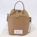Maison Margiela Purse Chain Shoulder Bag Leather 2way Beige Silver Auth am12335M-12