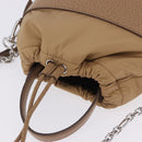 Maison Margiela Purse Chain Shoulder Bag Leather 2way Beige Silver Auth am12335M-6
