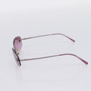 CHANEL CC Rimless Sunglasses Metal Purple Silver CC Auth am12336M-5