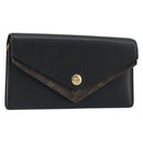 LOUIS VUITTON Monogram Portefeuille Duble V Wallet Black M64319 LV Auth am12337V-1