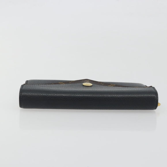 LOUIS VUITTON Monogram Portefeuille Duble V Wallet Black M64319 LV Auth am12337V